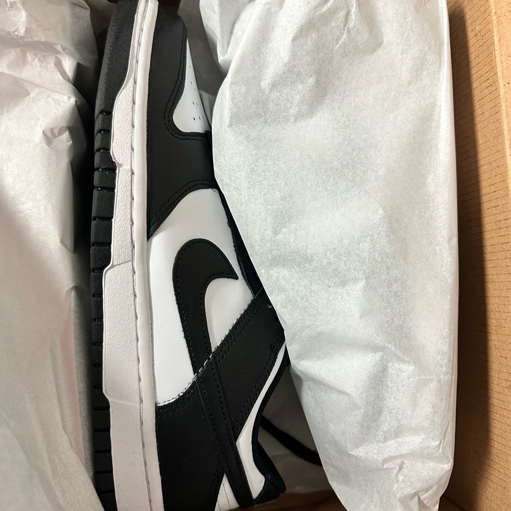 Panda Dunk Low in White and Black